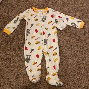 Baby One Piece with Fun Food Print